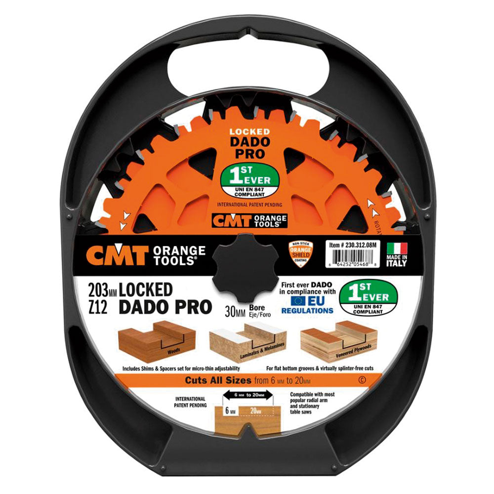 Dado Sägeblatt gesperrt Pro 203mm x 6-20mm x 30mm Z12