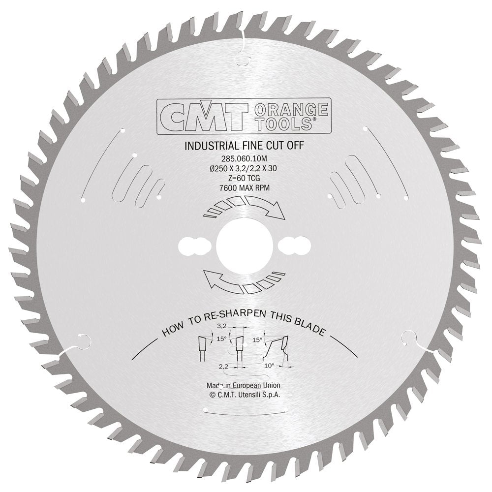 Kreissägeblatt 250mm x 3,2mm x 30mm Z60 KW