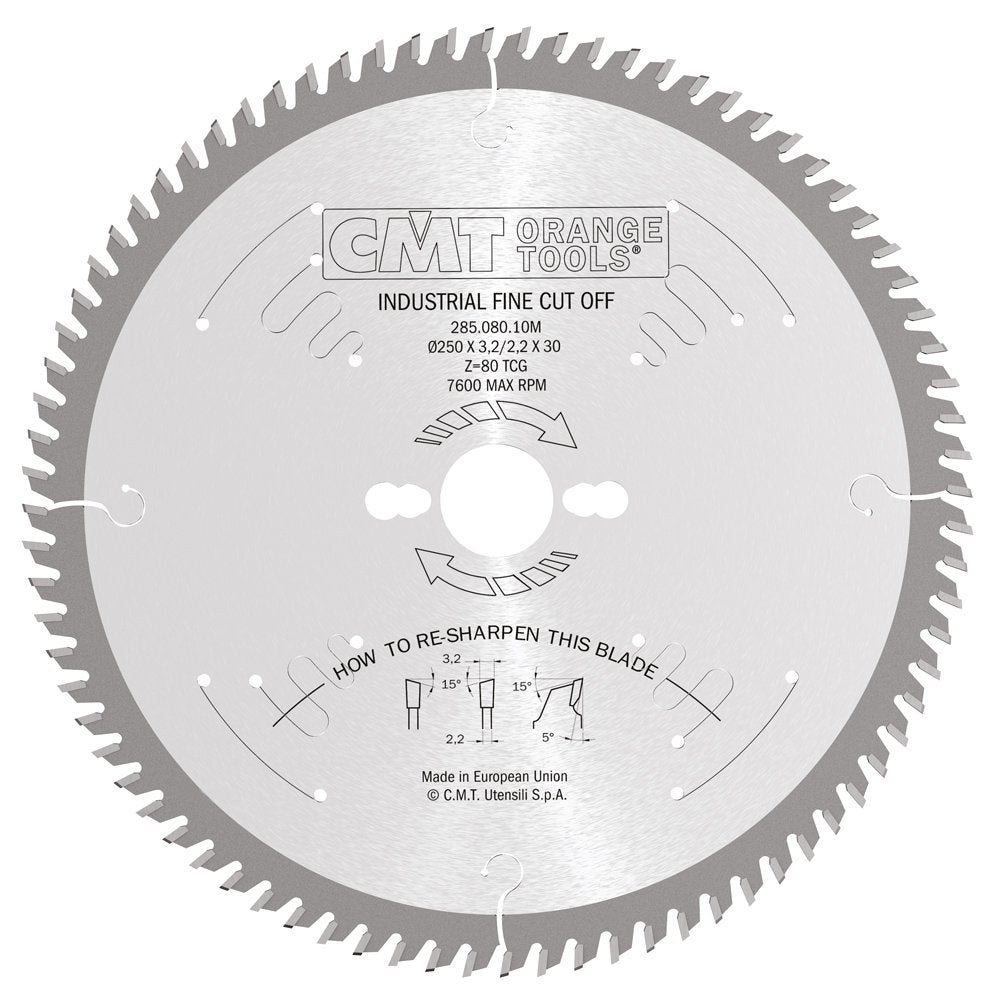 Sägeblatt 250mm x 3,2mm x 30mm Z80 VW