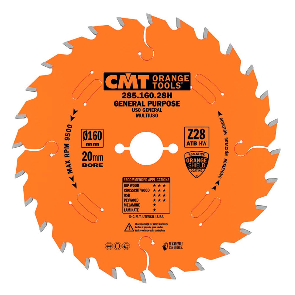 Sägeblatt 160mm x 2,2mm x 20mm Z28 W