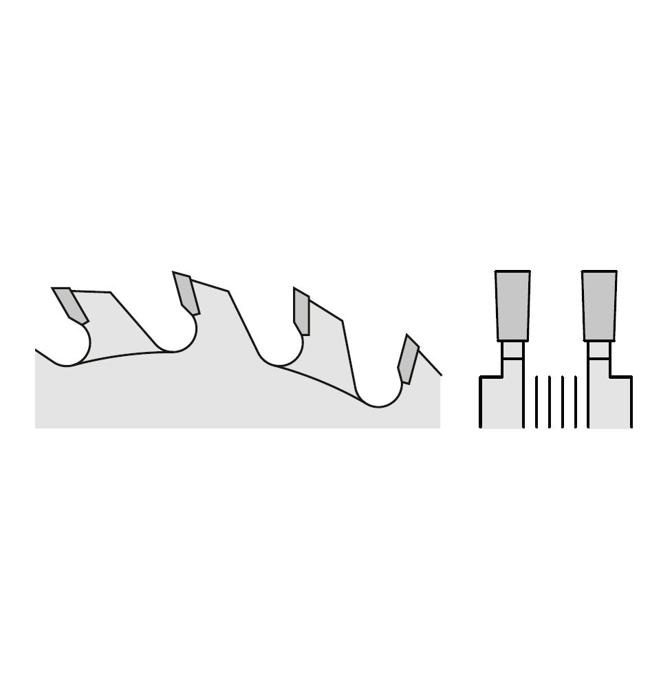 Vorritzsägeblatt 120mm x 2,8-3,6mm x 22mm Z2 x 12F