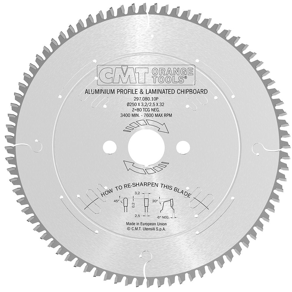 Sägeblatt 250mm x 3,2mm x 32mm Z80 NE NEG