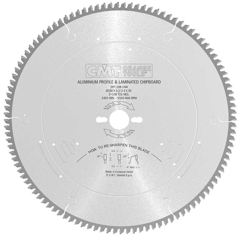 Sägeblatt 350mm x 3,2mm x 32mm Z108 NE NEG