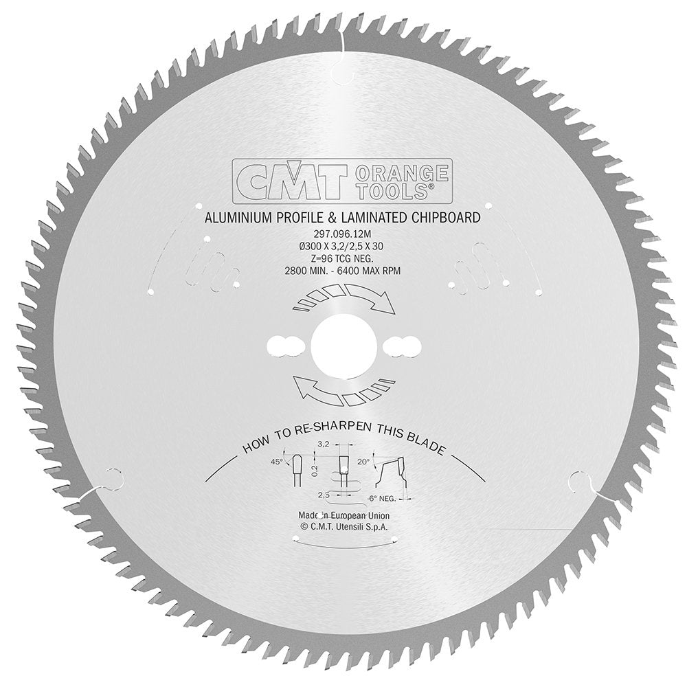 Sägeblatt 400mm x 3,8mm x 30mm Z120 NE NEG