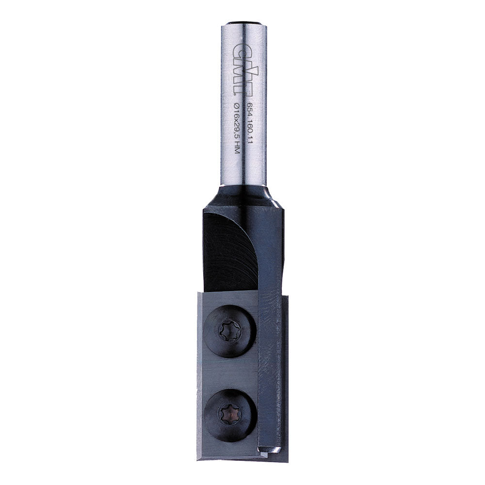 Nutfräser mit Wendeplatte | 16mm x 48,3mm | 12mm Schaft | Z2