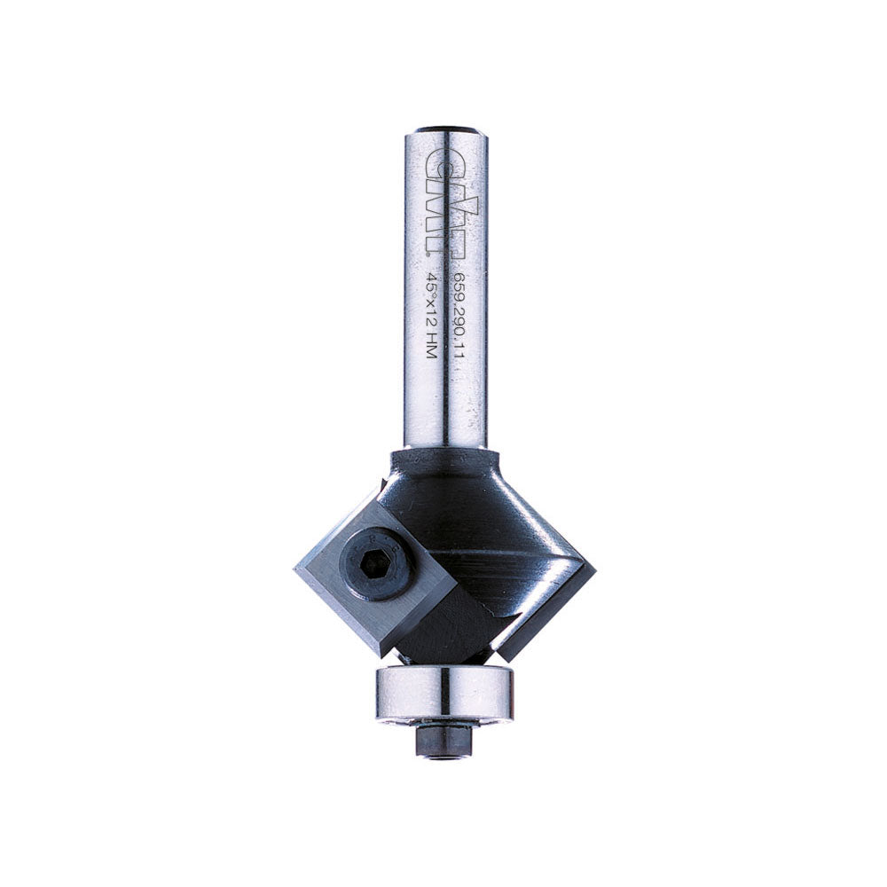 Fasfräser 45 Grad | 29mm x 12mm | 8mm Schaft | Mit Wendemesser