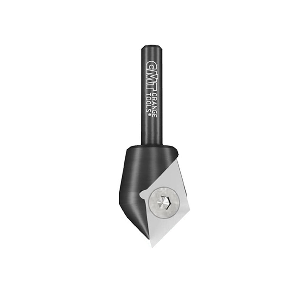 V-Nutfräser Wendemesser 22,9mm x 11,4mm | 90° | 8mm Schaft
