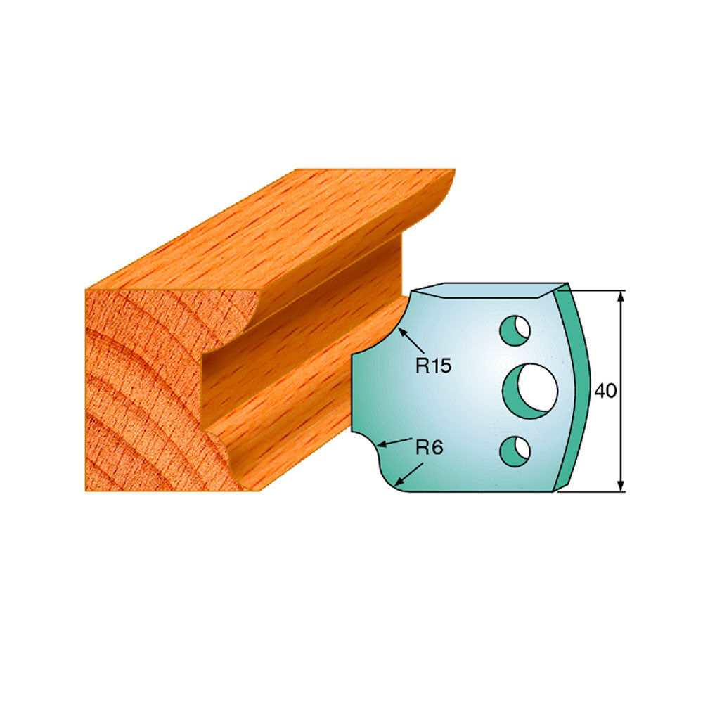 Profilmessersatz 40mm Profil 44