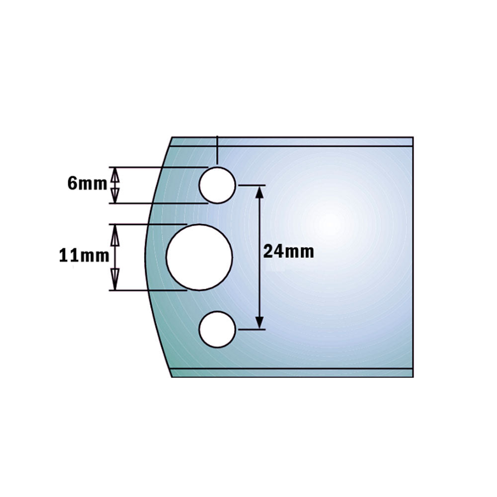 Profilmessersatz 40mm ohne Profil