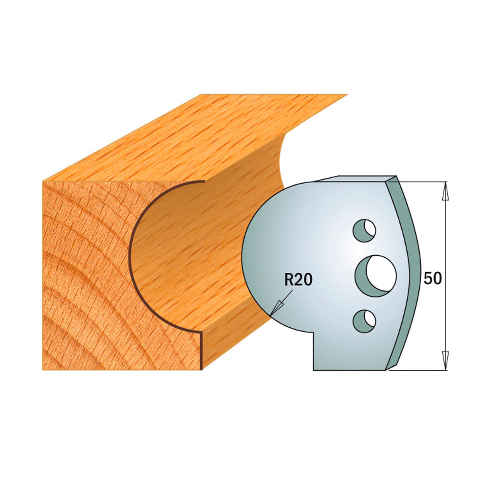 Profilmessersatz 50mm Profil 562