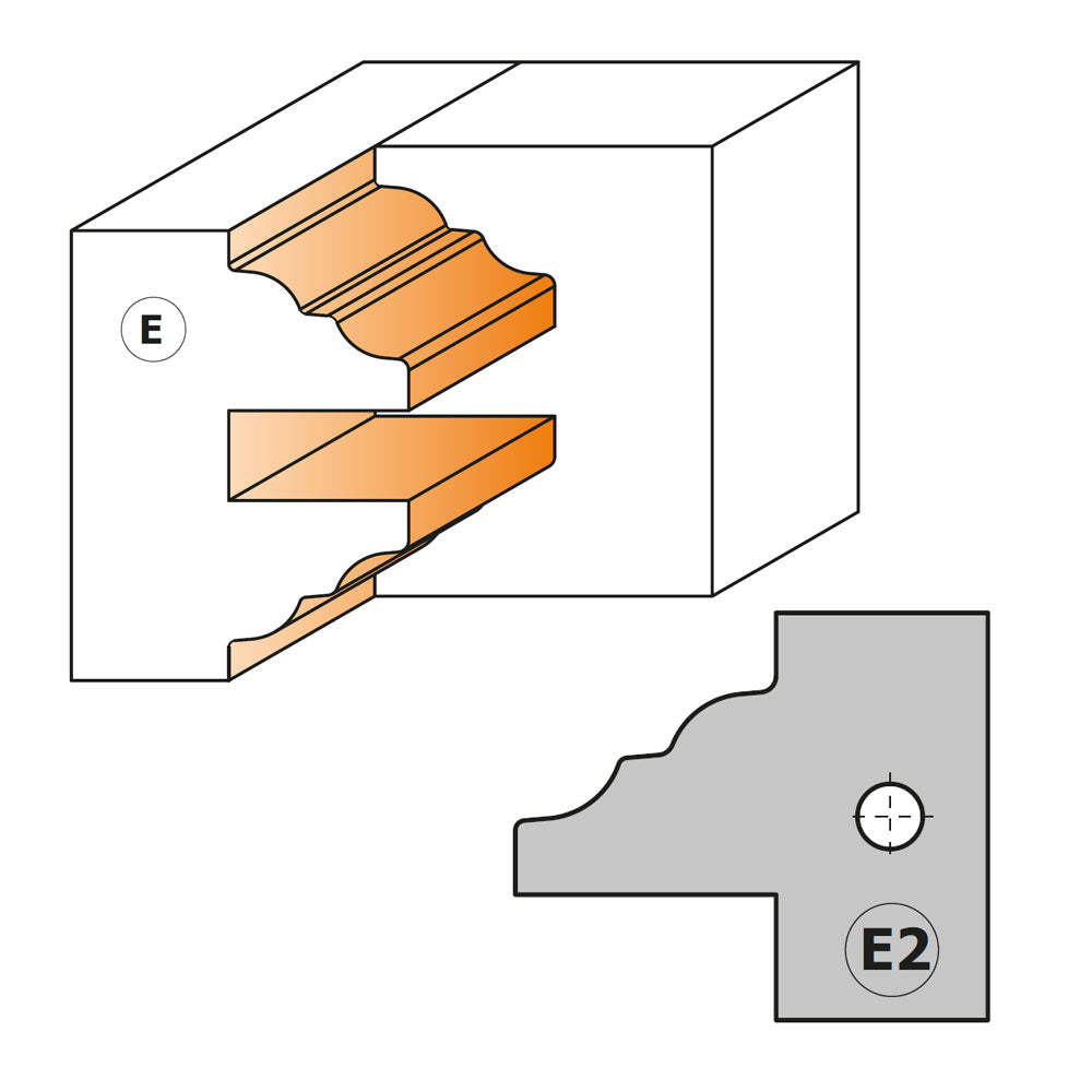Profileinlage zu Profilsatz 694.015 (E2) 2St.