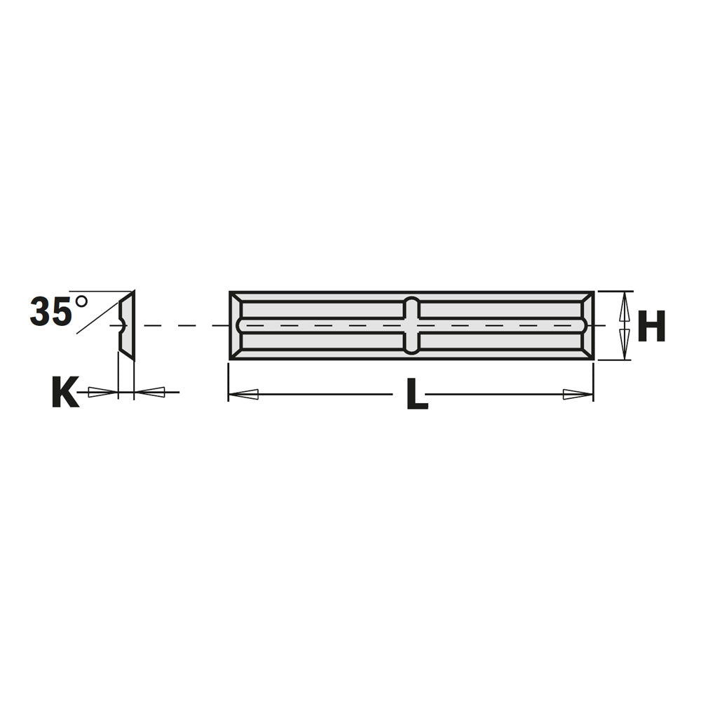 Wendeplatten-Messer 50mm x 5,5mm x 1,1mm