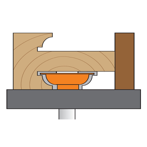 Fräsersatz 3-teilig | Fräsersatz für Türprofile | Schaft 12mm