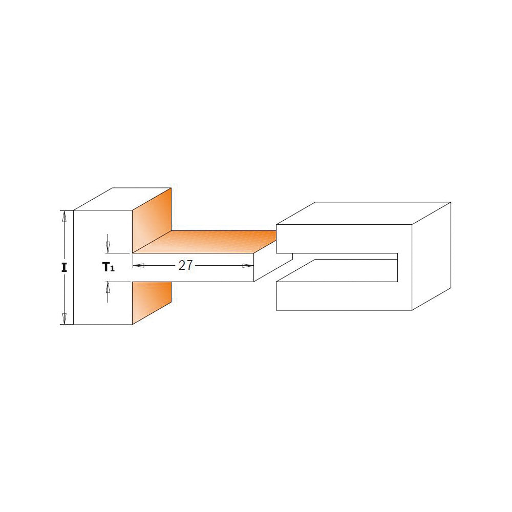 Fräsmessersatz | Nutenfräsersatz Durchmesser 75mm x 34,9mm | Schaft 12mm