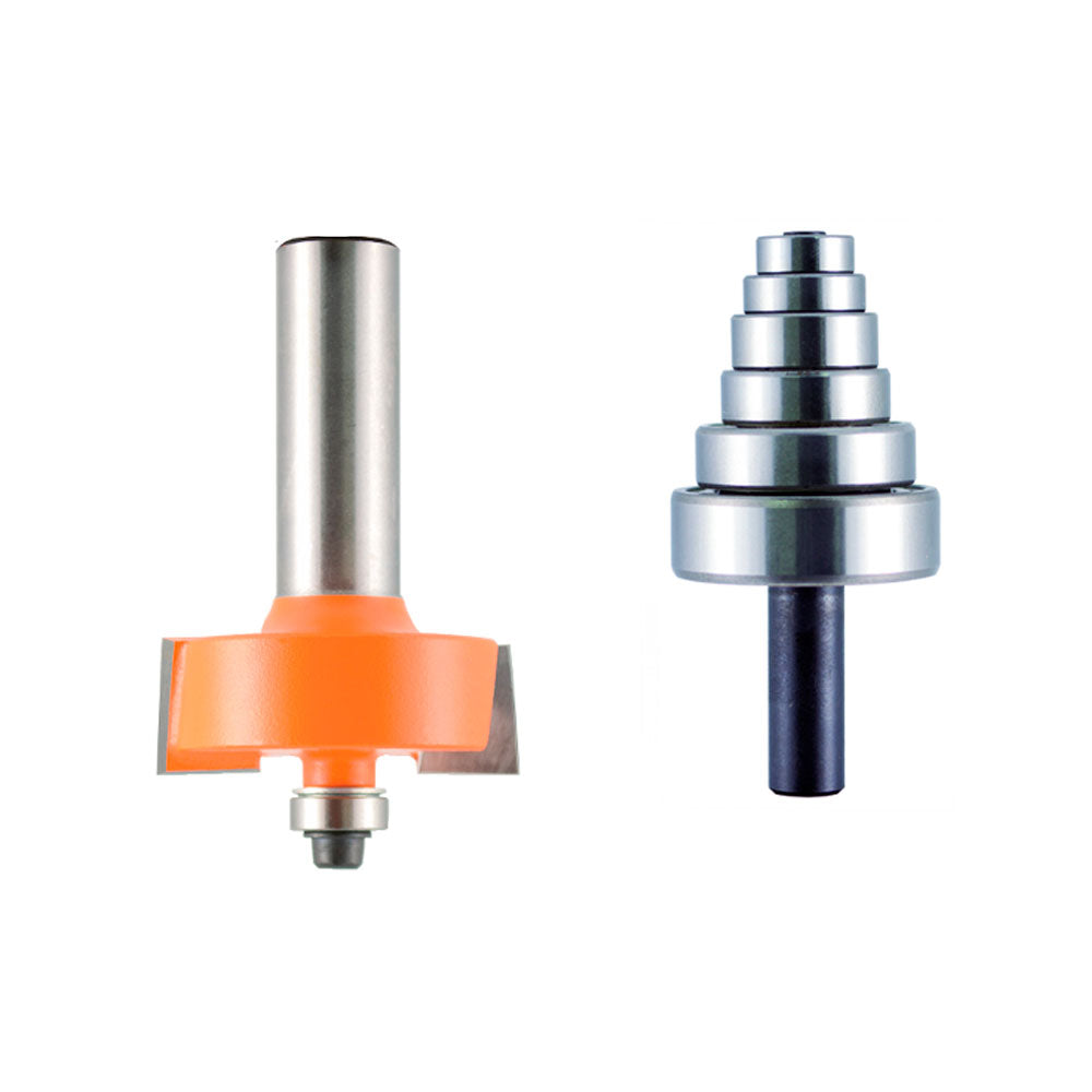 Abrundfräsersatz 0-12,7mm | 12mm Schaft | mit 7 Kugellagern
