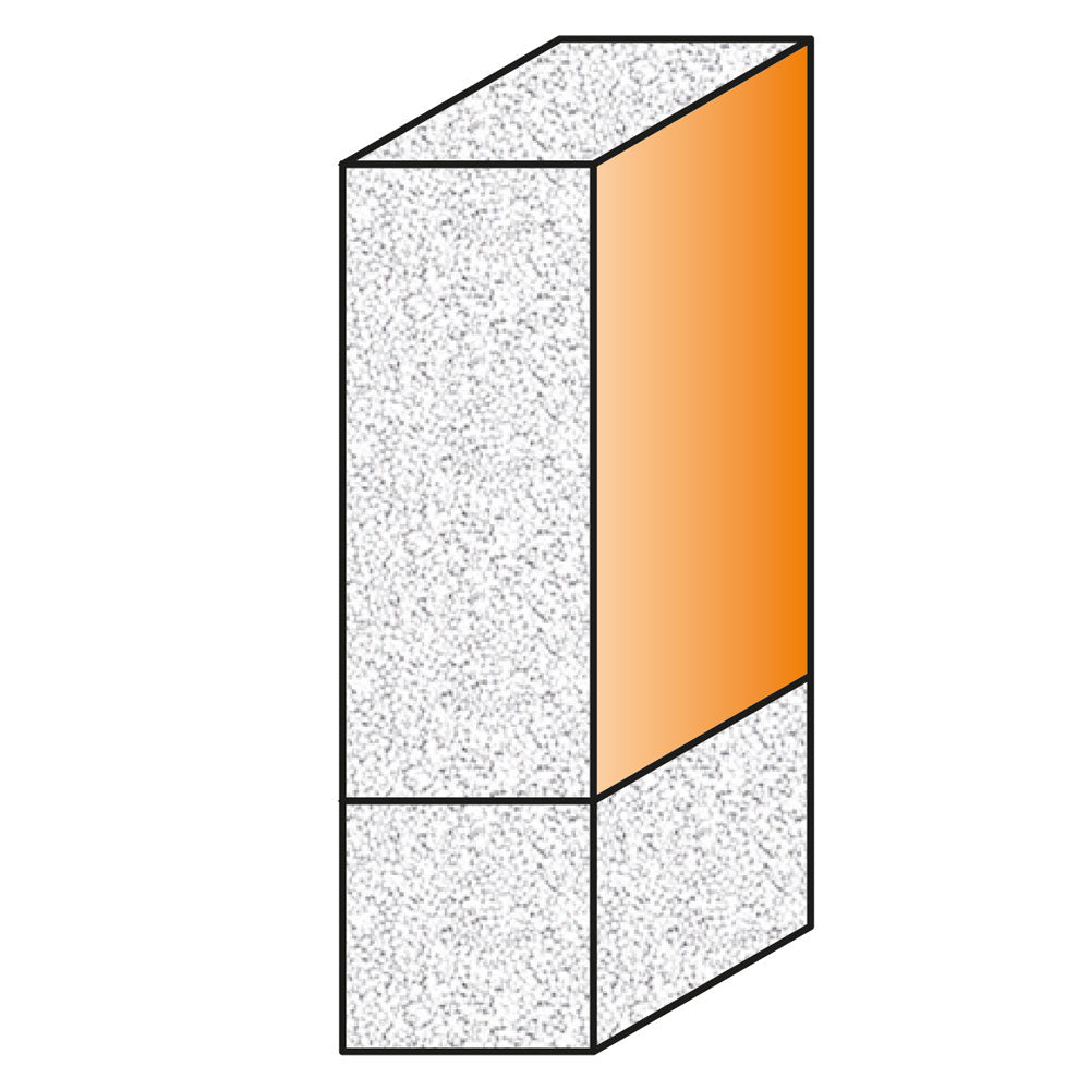 Bündigfräser 19,0 mm x 25,4 mm | 12 mm Schaft | für Corian