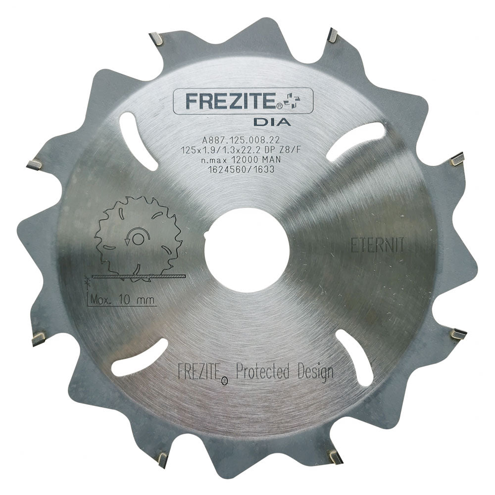 Sägeblatt PKD für Faserzement 125mm x 1,9mm x 22,2mm Z8