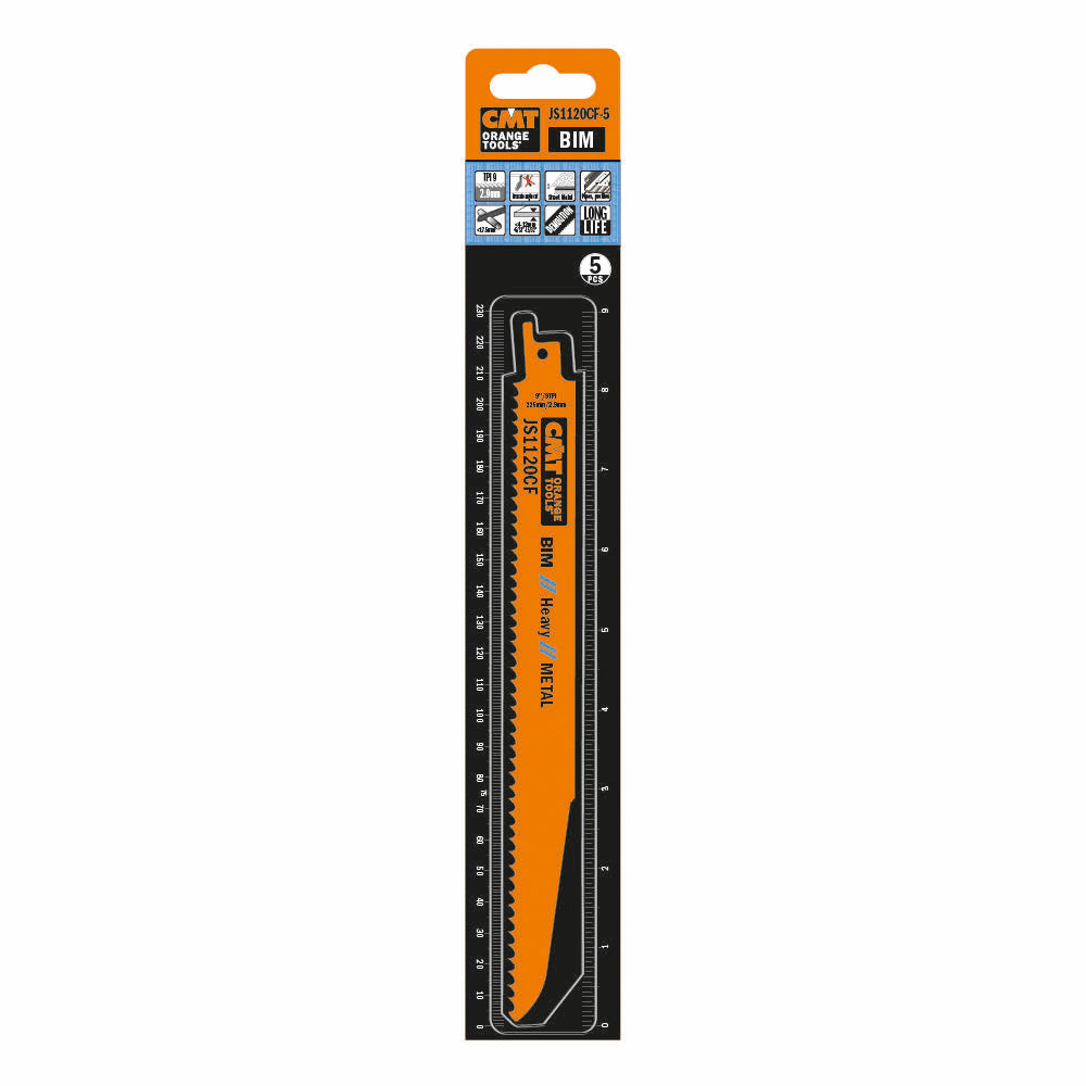 Säbelsägeblatt 225mm BIM für dickes Metall - 5 Stück Packung