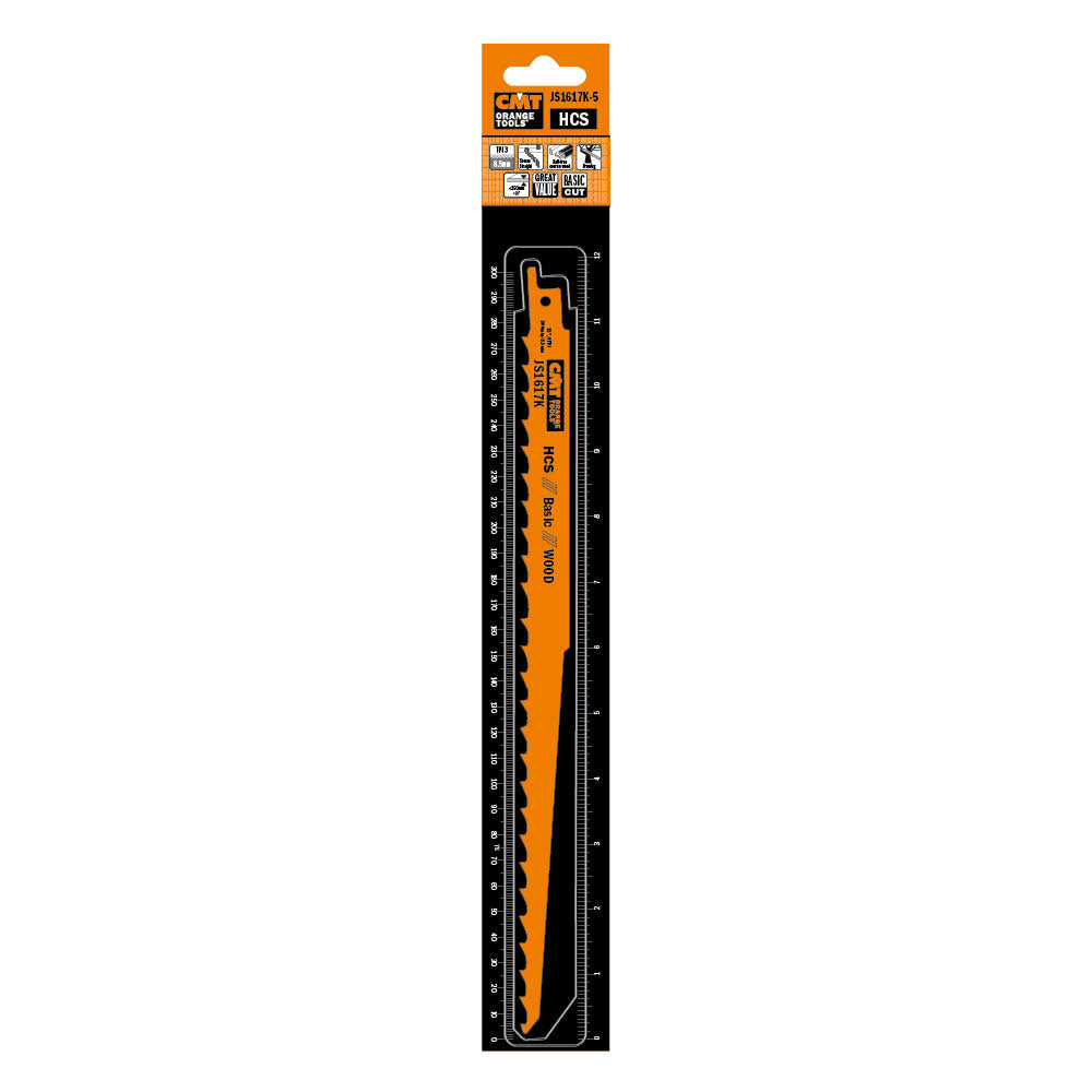 Säbelsägeblatt 300mm HCS für Holz - 5er-Pack