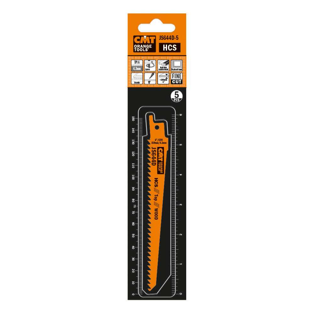 Säbelsägeblatt 150mm HCS für Bauholz - 5 Stück Packung