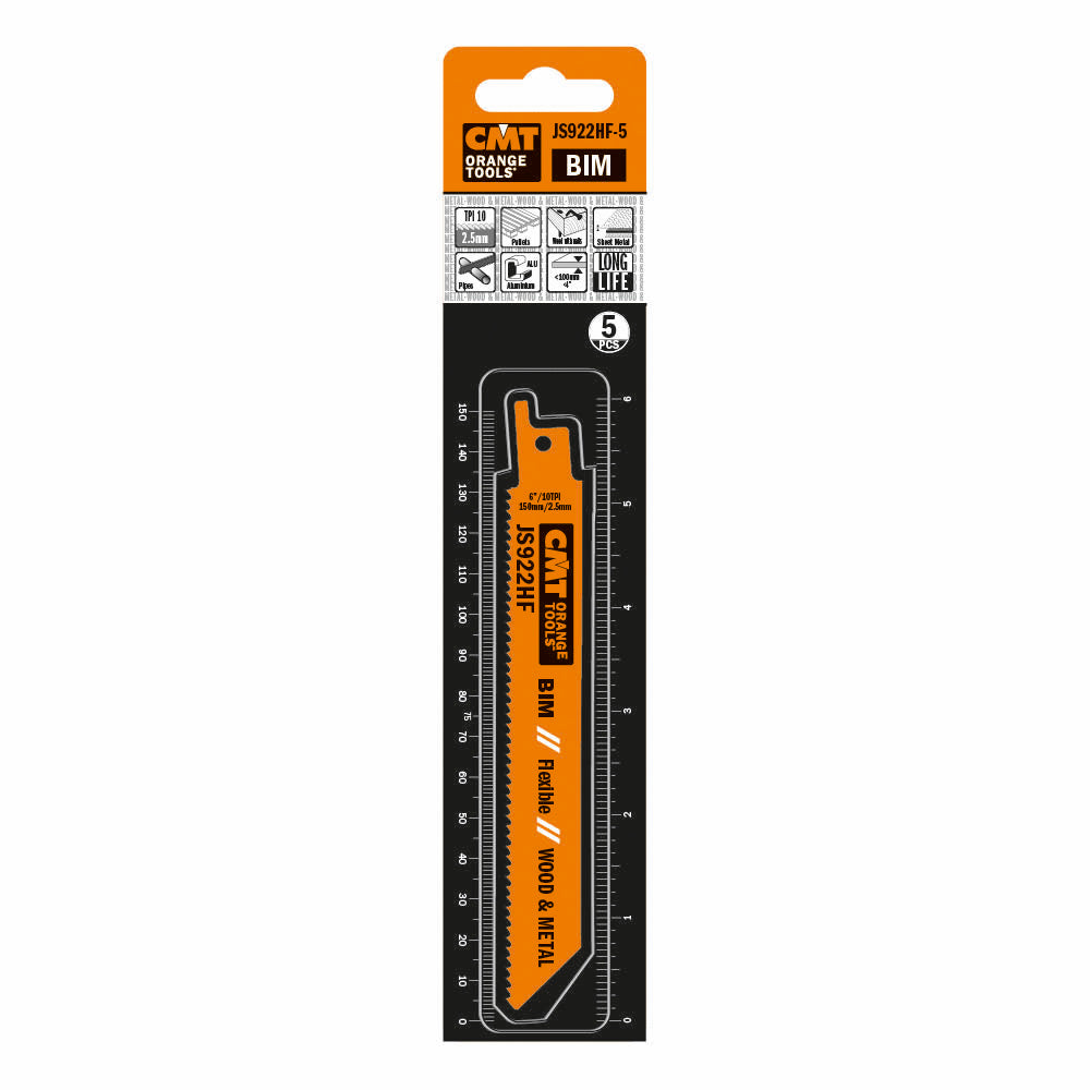Säbelsägeblatt 150mm BIM für Palettenschnitte - 5er-Pack