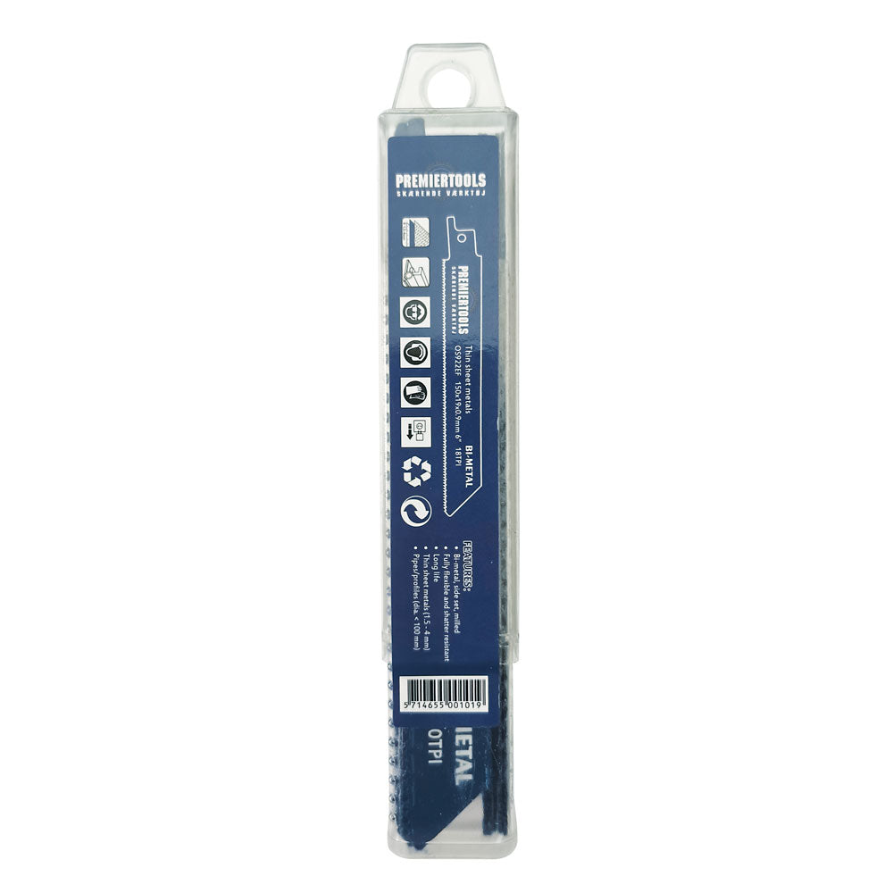 Säbelsägeblatt 150mm BIM für dünnes Metall – 25er Pack