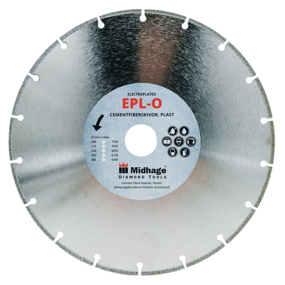 Säge - Diamantscheibe EPL-O 250mm x 3mm x 30mm