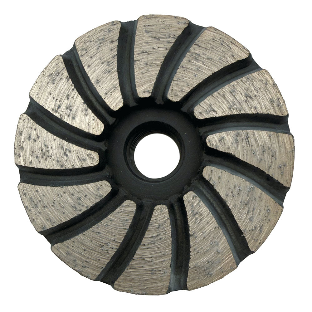 Schleiftopf 60 mm M14 - Für Ecken - Segmenthöhe 5 mm