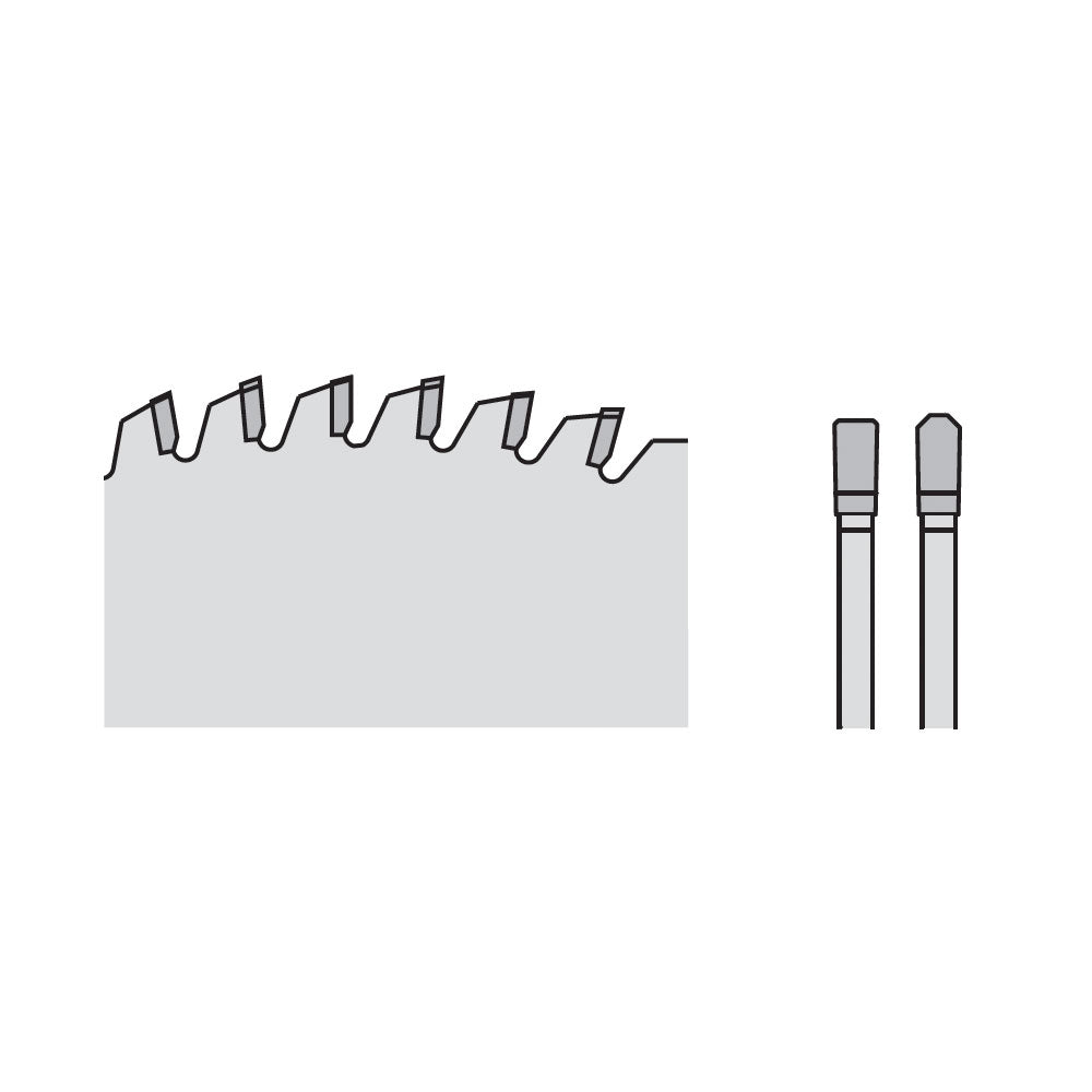 Sägeblatt für Mineralwerkstoff 160mm x 2,2mm x 20mm Z48 TF