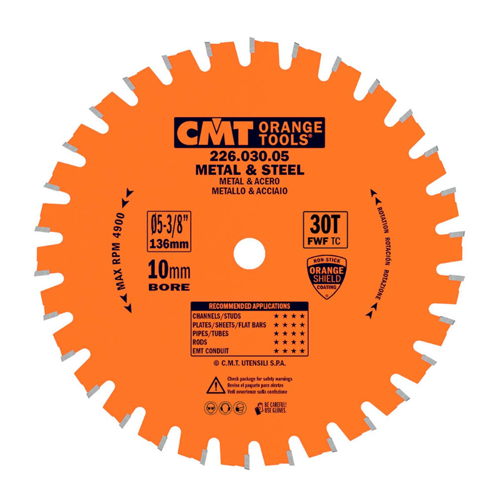 Sägeblatt 136mm x 1,5mm x 10mm Z30 Dry Cut