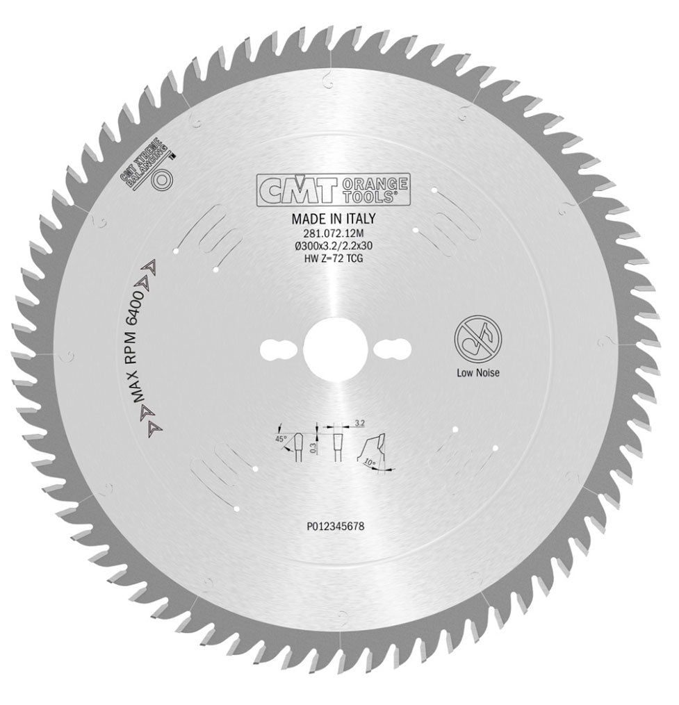 Sägeblatt 300mm x 3,2mm x 30mm Z72 TF