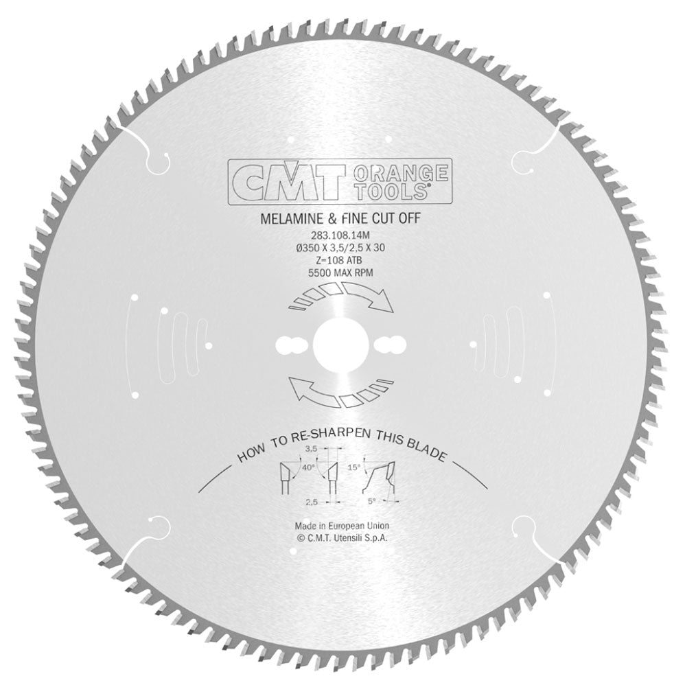 Sägeblatt 350mm x 3,5mm x 30mm Z108 W40°