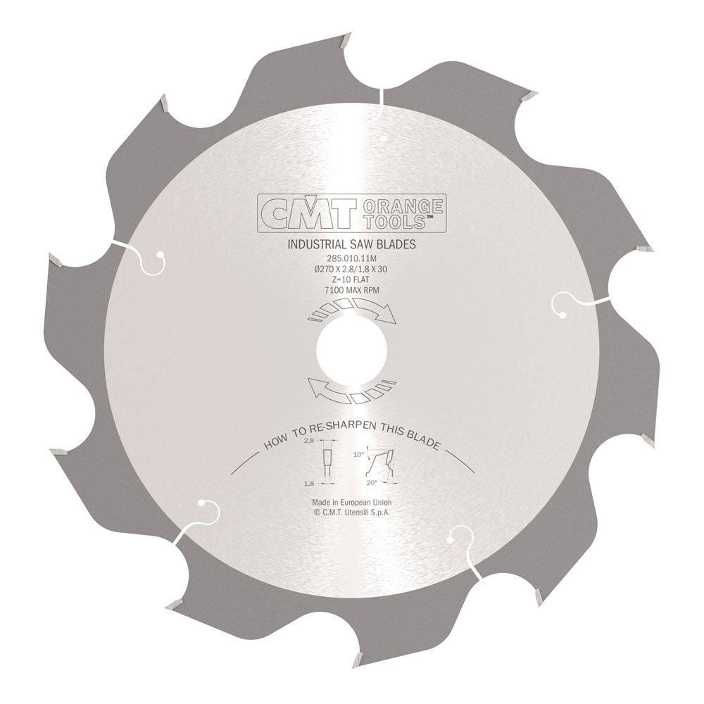 Sägeblatt 270mm x 2,8mm x 30mm Z10 F für Porenbeton