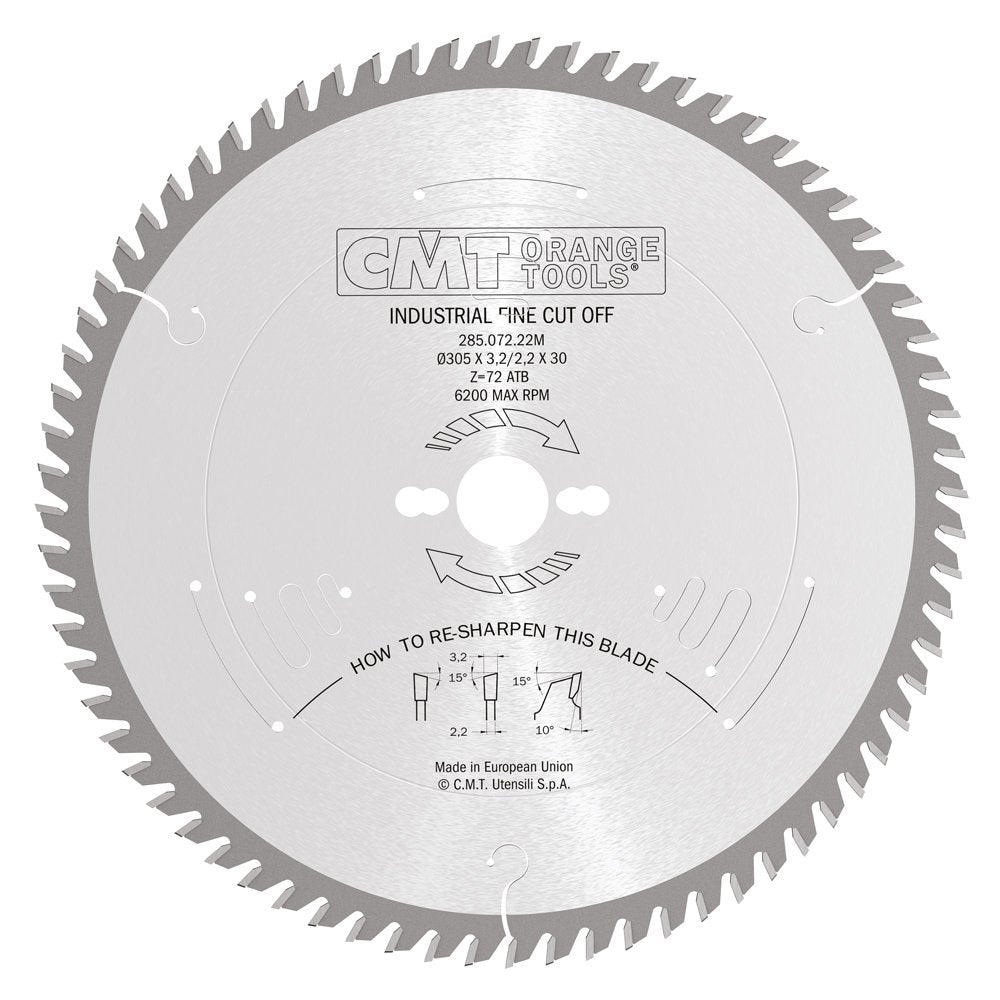 Sägeblatt 305mm x 3,2mm x 30mm Z72 KW