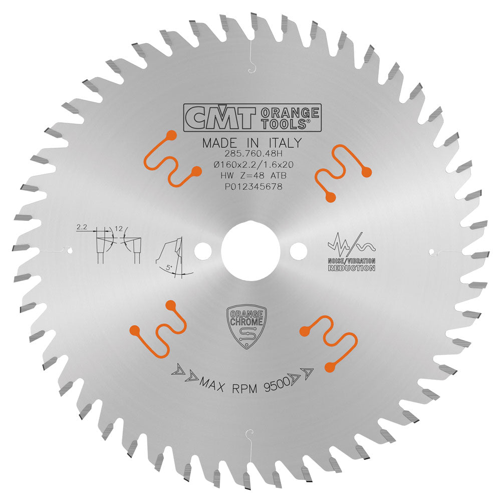 Sägeblatt 160mm x 2,2mm x 20mm Z48 Chrom