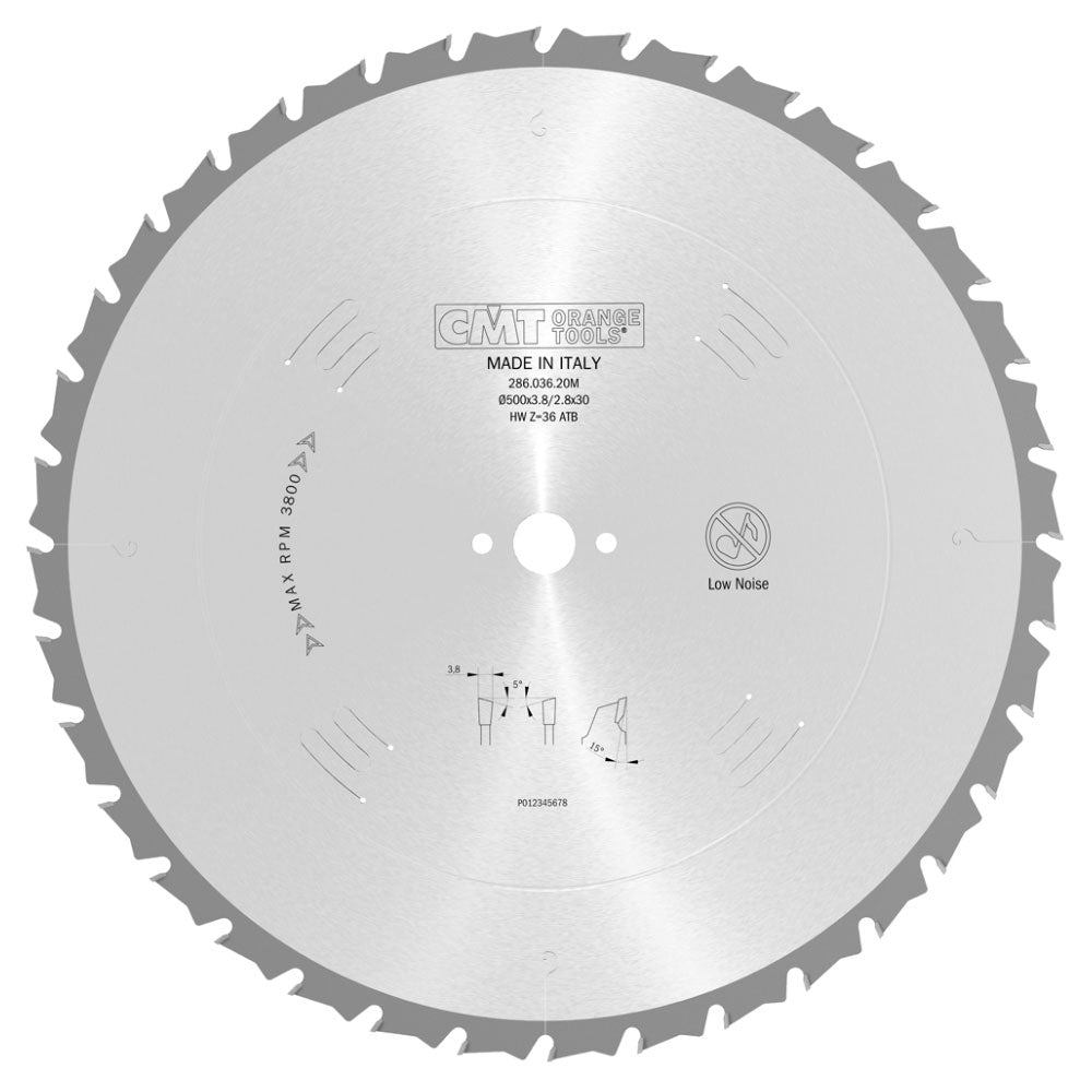 Sägeblatt 500mm x 3,8mm x 30mm Z36 WB