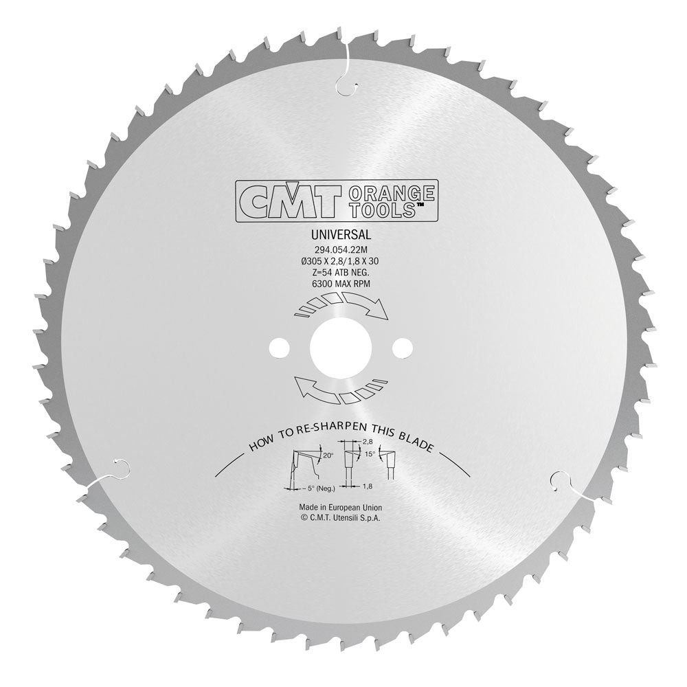 Sägeblatt 305mm x 2,8mm x 30mm Z54 W NEG