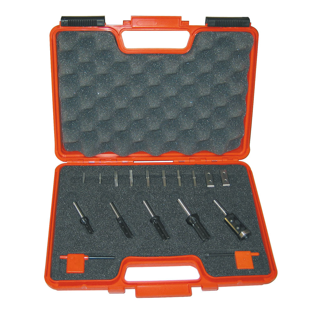 Cutter-Messer-Set 5-teilig | Fräserset mit Wendemesser | Schaft 8mm