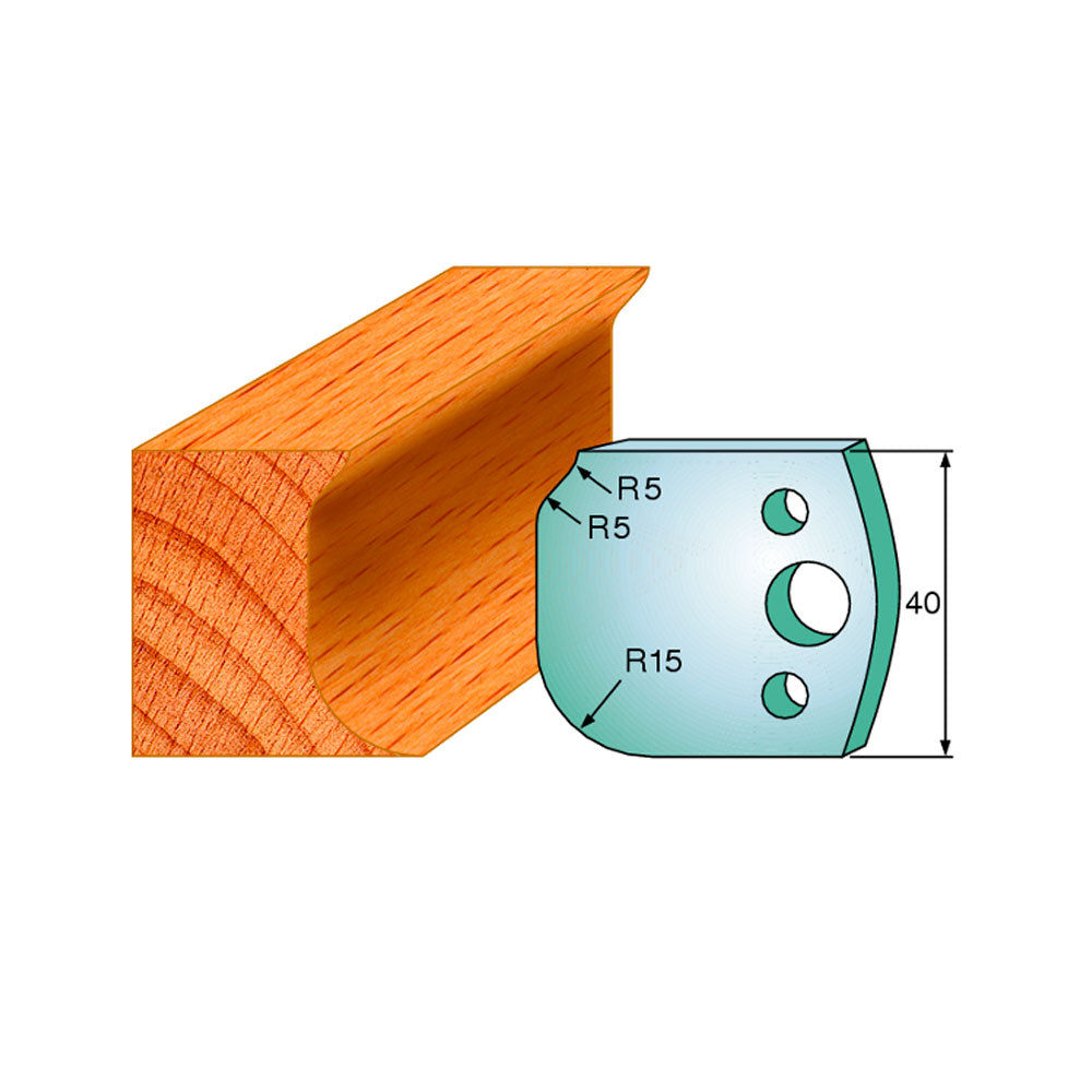 Profilmessersatz 40mm Profil 60