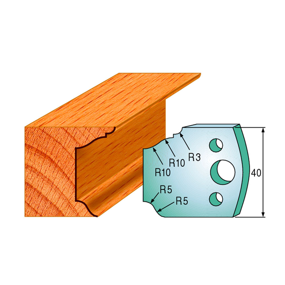 Profilmesser-Set 40mm Profil 79