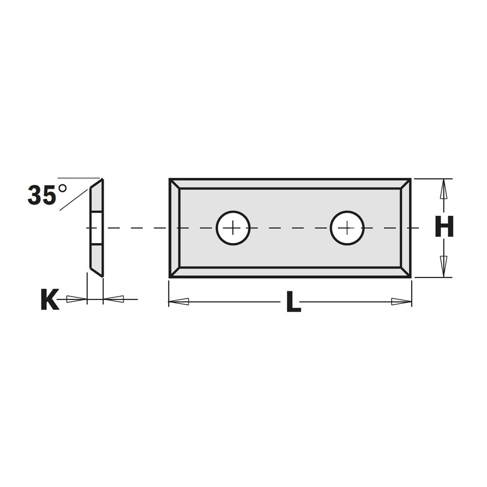 Wendeplattenfräser 49,5mm x 9mm x 1,5mm CMT
