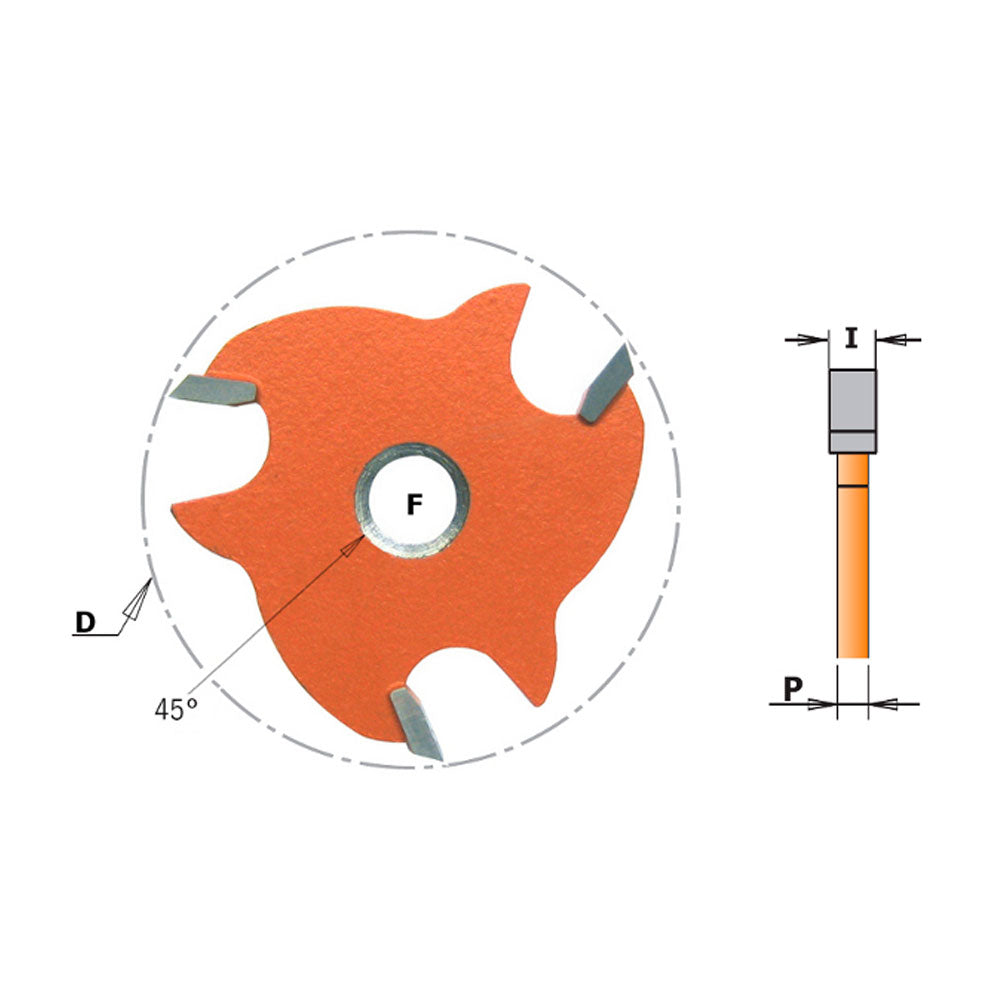 Nutfräser HM 47,6mm x 5,0mm x 8mm Z3 zurückgesetzt