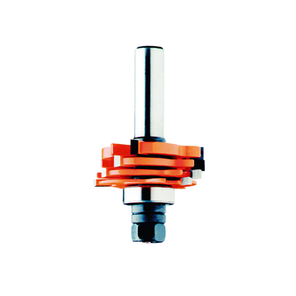 Nutfräsersatz | 4-teilig | einstellbar von 3,2mm bis 18mm | 12 mm Schaft