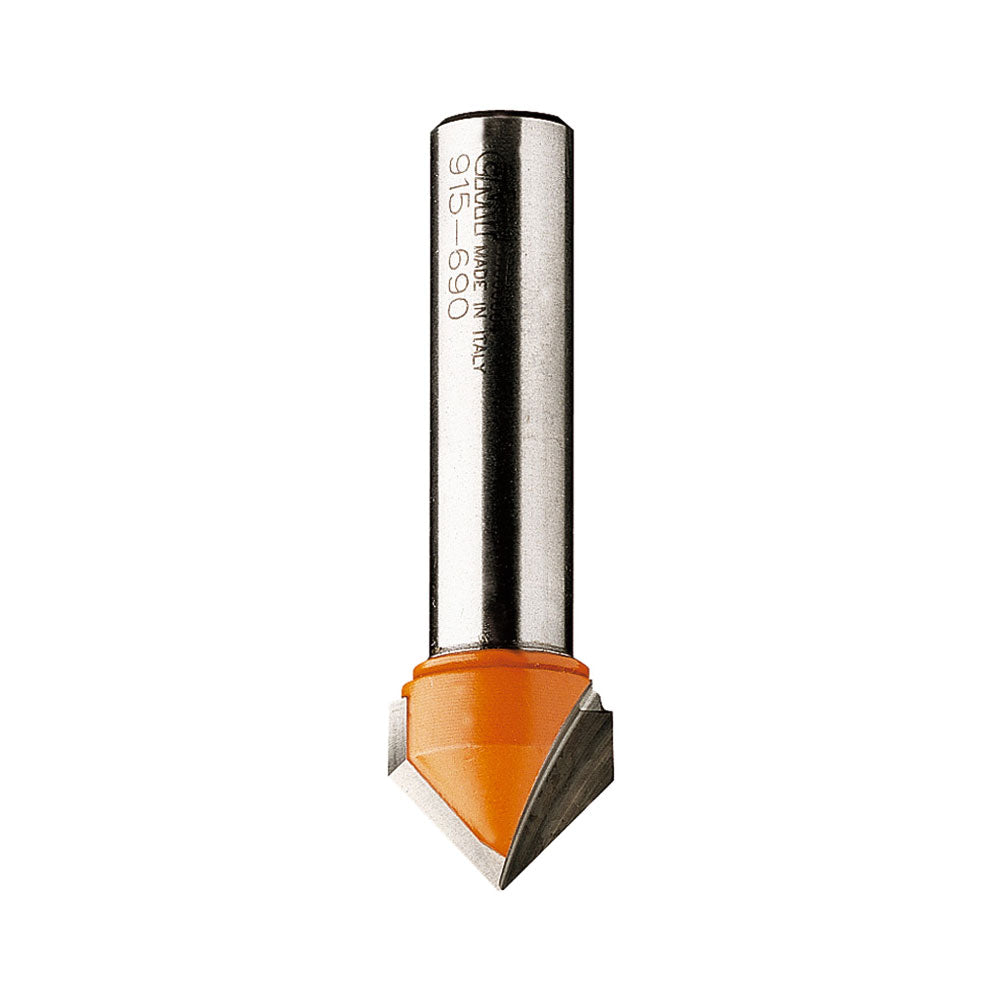 V-Nutfräser 19 mm x 16 mm | 90° | 12 mm Schaft