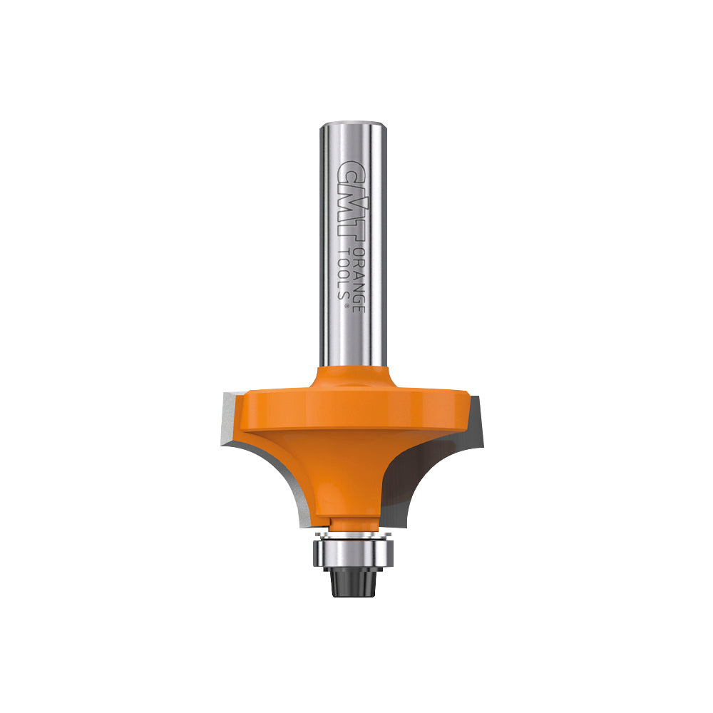 Abrundfräser 9,5mm Radius | mit kleinem Anlaufring | 8mm Schaft