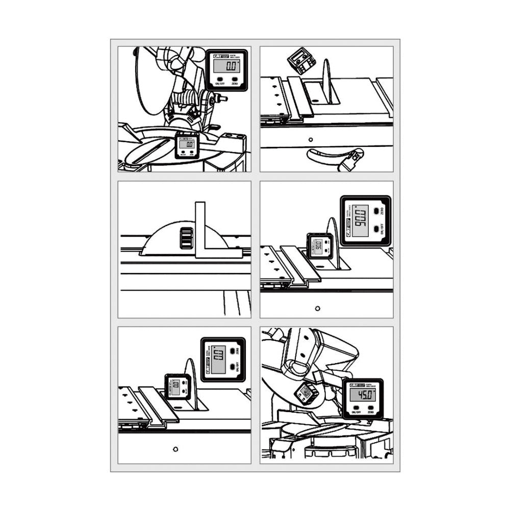 Winkelmesser digital für Sägeblatt