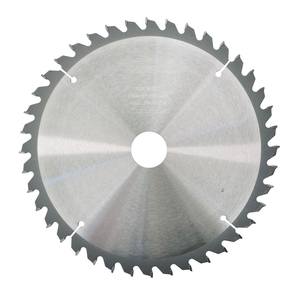Sägeblatt - Blätter 216mm x 2,6mm x 30mm Z40 - 5 Stk. Packung