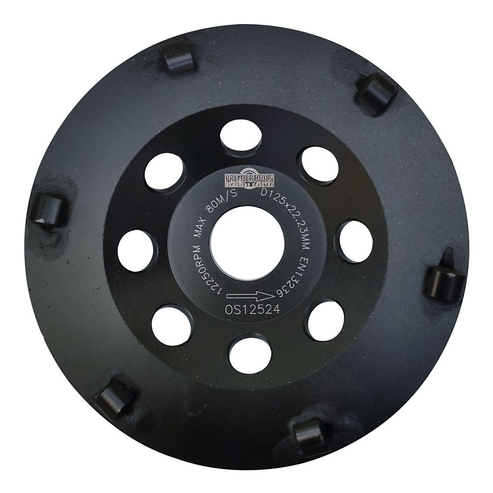 Schleiftopf 125mm x 22,2mm für Beton - Z12