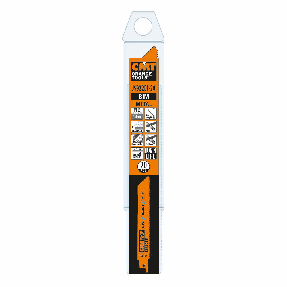 Säbelsägeblatt 150mm BIM für dünnes Metall - 20 Stück Packung
