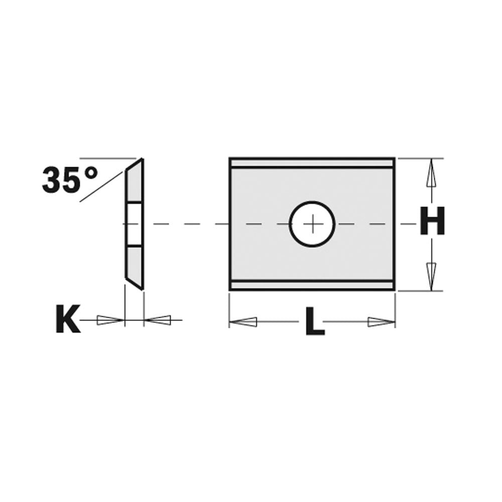 Wendeplattenfräser 7,5mm x 12mm 1,5mm